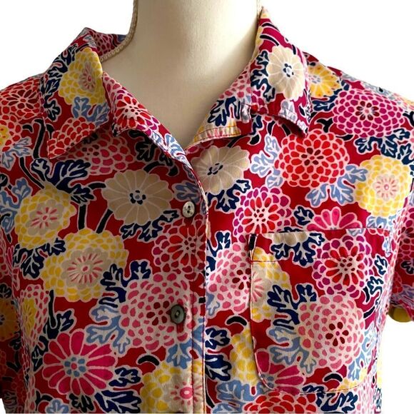 Crazy Horse Floral Blouse Vintage Size Large - Picture 2 of 5
